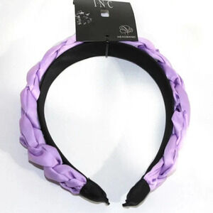 INC Purple Braided Fabric Headband NWT